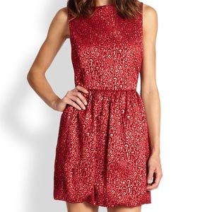 Alice+Olivia Leopard Metallic Dress